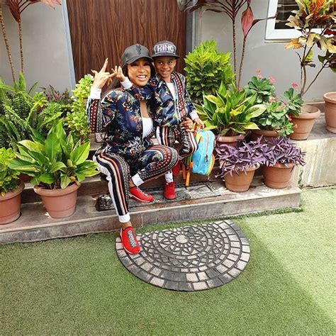 Tonto Dikeh And Her Son All Smiles As They Rock Matching Outfits - Celebrities - Nigeria