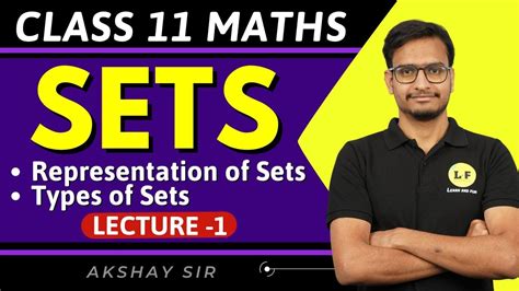 Class 11 Maths Chapter 1 | Sets | Representation of Sets | Types of Sets | New Session 2023-24 ...