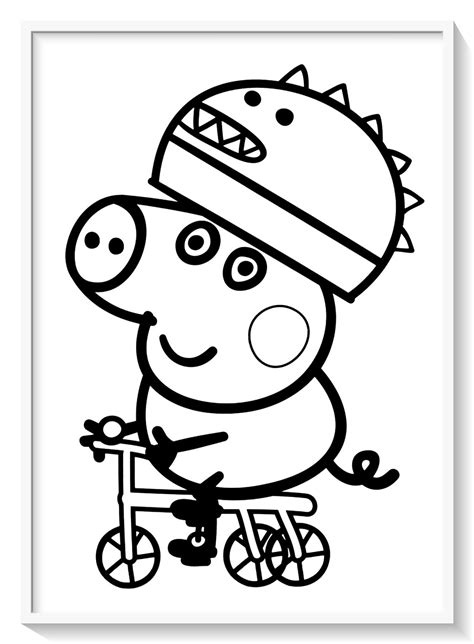 peppa pig para colorear de navidad - Dibujo imágenes