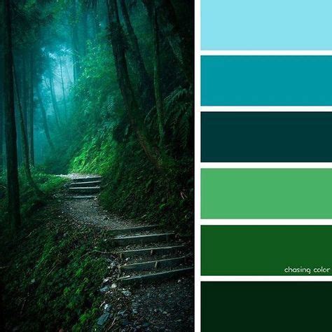 Best Nature Paintings Forest Color Palettes 32+ Ideas | Цветовые схемы, Зеленая цветовая палитра ...