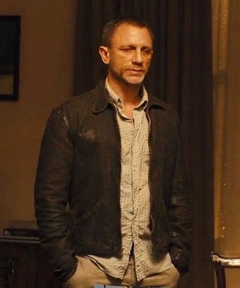 James Bond Skyfall Leather Jacket | Daniel Craig Vintage Jacket ...