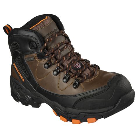 Skechers For Work Men's Surren Brown Waterproof Steel Toe Work Boot by Skechers For Work at ...