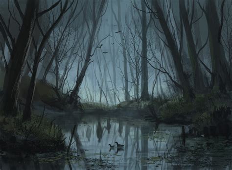 Stefan Koidl - Haunted forest | Haunted forest, Digital art fantasy, Fantasy landscape