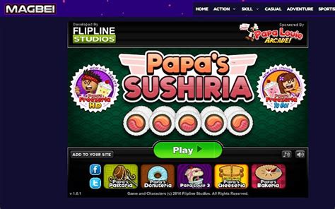 Papa's Sushiria Unblocked Game - Launcher for Google Chrome - Extension Download