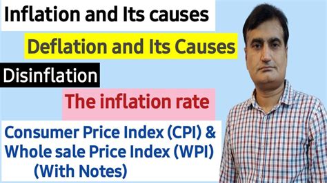 90- Inflation and its causes | Deflation and Its Causes | Disinflation | Inflation Rate | CPI ...