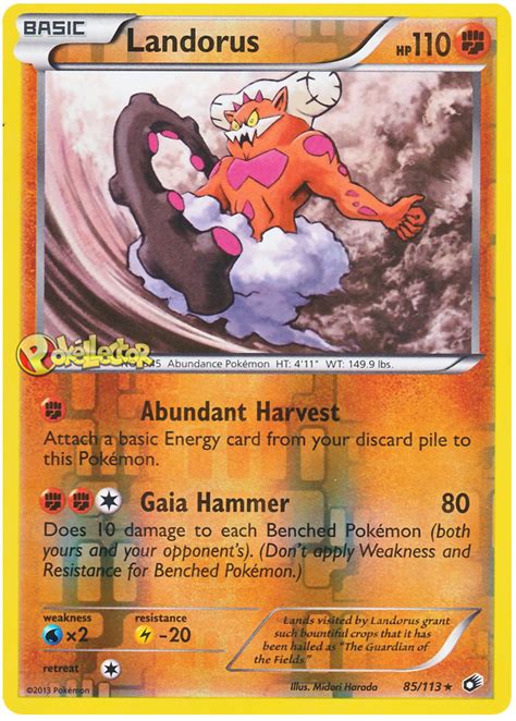 Landorus - Legendary Treasures #85 Pokemon Card