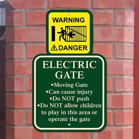 JAF Graphics. Electric Gates Warning Sign