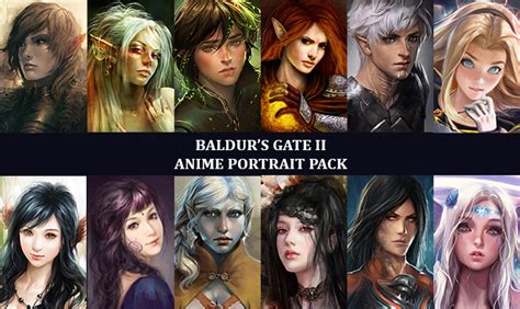 Anime Portrait Pack Baldur's Gate II addon - ModDB