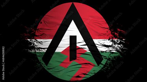 Free Palestine flag with peace symbo Stock Photo | Adobe Stock