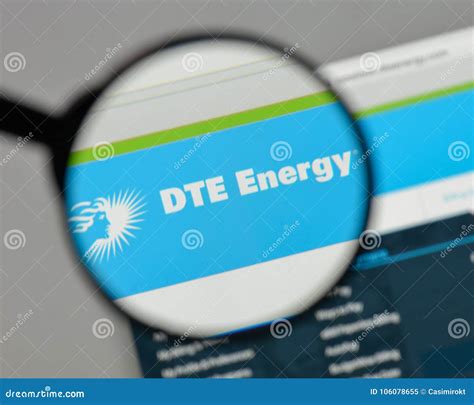 Milan, Italy - August 10, 2017: DTE Energy Logo on the Website H Editorial Image - Image of ...