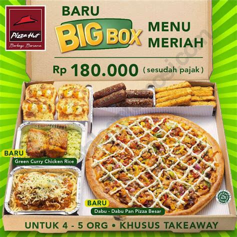 Paket Promo PIZZA HUT Big Box MENU MERIAH! Hanya Rp. 180.000 untuk 4-5 ...