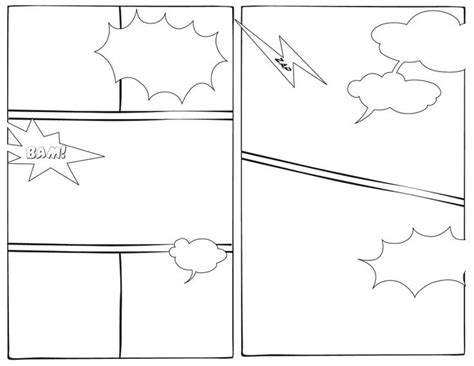 Printable Blank Comic Strip Template for Kids Unique 7 Best Images Of ...