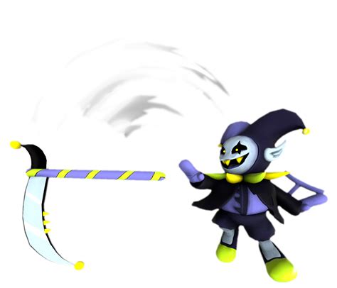 Jevil striking with a scythe by TransparentJiggly64 on DeviantArt