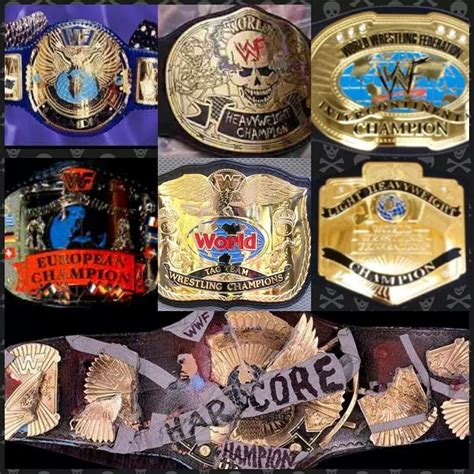 Attitude era belts | Wrestling belts, Championship belt, Wrestling championship belts