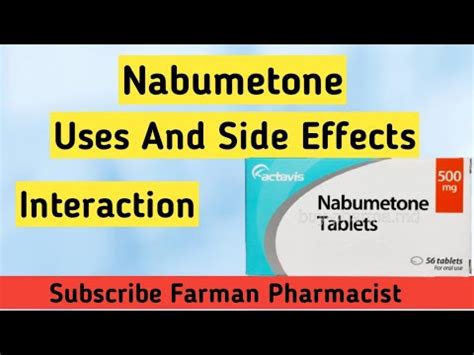 Nabumetone Uses and Side Effects/ Basic Knowledge Of Nabumetone #pharmacist #medicine #doctor ...