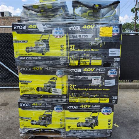 RYOBI LAWN MOWER PALLET - LOT ID: 060105 - AS-IS Untested Customer ...