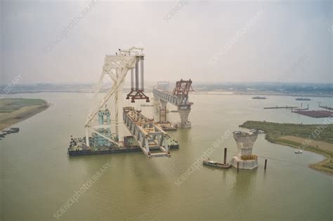 Aerial view of Padma bridge construction, Dhaka, Bangladesh - Stock ...