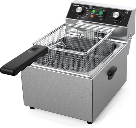 Buy TOPKITCH Electric Deep fryer Stainless Steel Deep Fryer with Basket ...