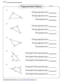 Trigonometric Ratios Of Special Angles Worksheet Pdf