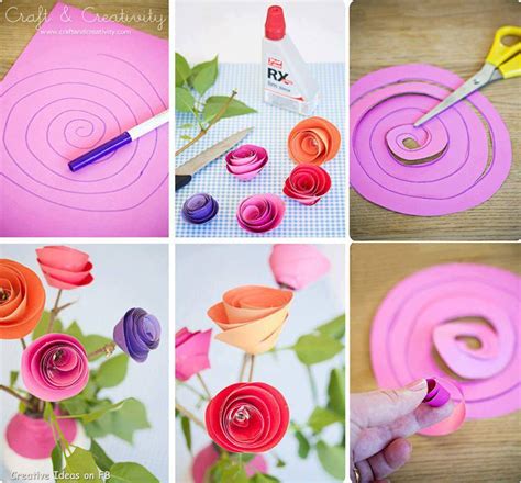 DIY Paper Spiral Rose and Decoration | Paper flower tutorial, Paper roses, Paper flowers