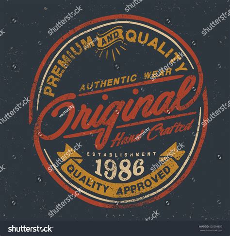 College Tee Print Vintage Illustration Typography Stock Vector (Royalty ...