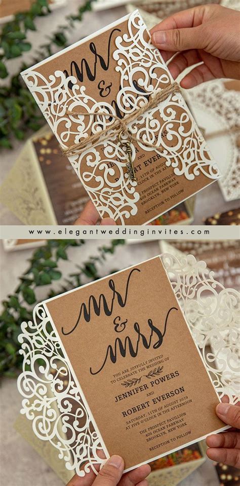 Diy Rustic Wedding Invitations