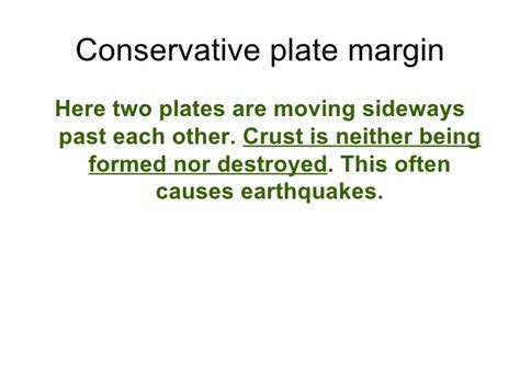 Constructive Plate Boundaries Conservative Boundaries Bv