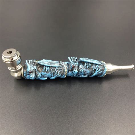 New Unique BULE Dragon model Metal tobacco pipe weed pipe smoking pipe weed Free Shipping-in ...