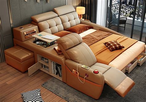 This All-In-One Smart Bed Has An Integrated Recliner and Air Filtration ...