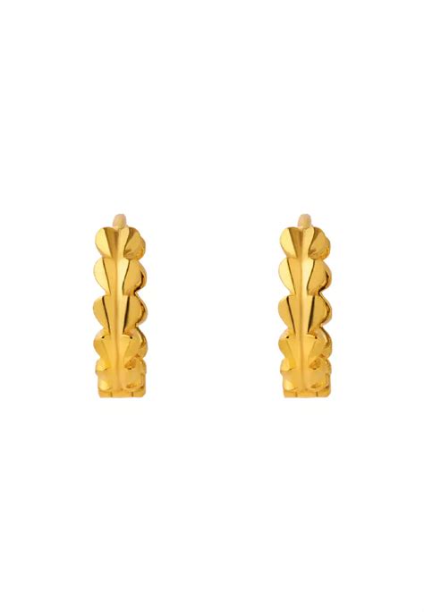 Buy TOMEI TOMEI Lovely Hoop Earrings, Yellow Gold 916 Online | ZALORA ...