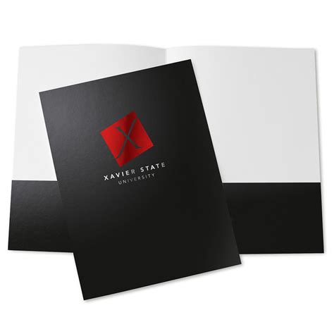 Presentation folders standard white gloss stock | Order Swag