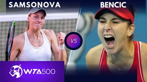 Ludmilla Samsonova vs Belinda Bencic WTA Abu Dhabi Final Prediction ...