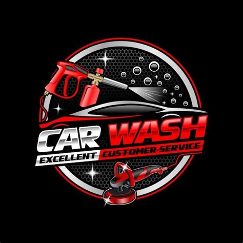 Premium Vector | Auto car wash logo design | Wash logo, Car logo design, Car wash