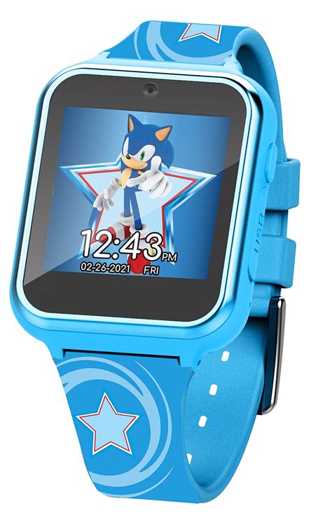 Buy Accutime Kids SEGA Sonic The Hedgehog Blue Educational Learning Touchscreen Smart Watch Toy ...