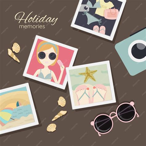 Free Vector | Holiday memories