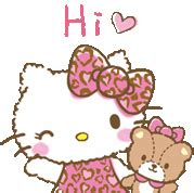 Hello Kitty Hi Sticker - Hello Kitty Hi Hello - Discover & Share GIFs