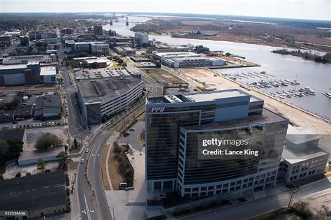 An aerial view of the PPD Headquarters and the downtown area along... News Photo - Getty Images