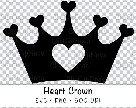 Heart Crown Icon Transparent Png Svg Vector File | My XXX Hot Girl