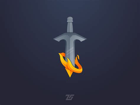 Fire Sword by Zeer Graphic on Dribbble