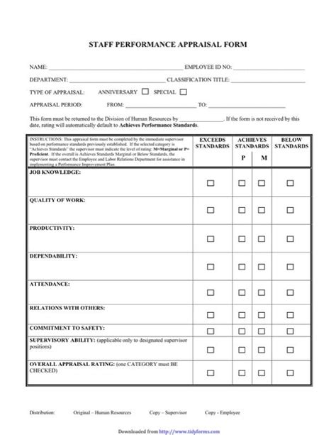 7+ Performance Evaluation Form Templates - Free Templates in DOC, PPT ...