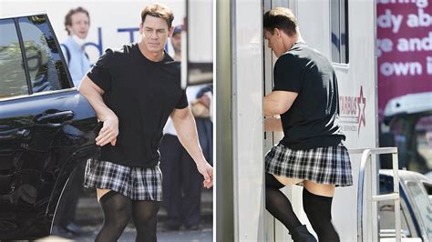 John Cena Rocks Short Skirt, Heels On Set Of New Movie 'Ricky Stanicky'