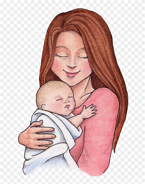 Click Here To Download - Baby With Mother Cartoon Png - Free Transparent PNG Clipart Images Download