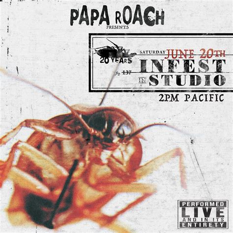 Papa Roach Announce "Infest In-Studio" Live Stream For June 20th - All About The Rock