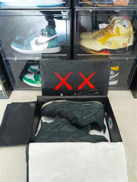 Jordan 4 Kaws Black, Men's Fashion, Footwear, Sneakers on Carousell