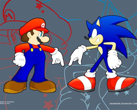 Mario and Sonic by ihearrrtme on DeviantArt