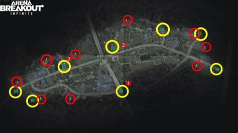 All spawns and extraction points for every map in Arena Breakout Infinite