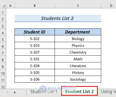 How to Use VLOOKUP to Merge Two Sheets in Excel