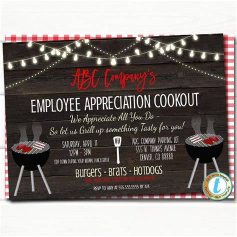 Employee Appreciation Invitation Template