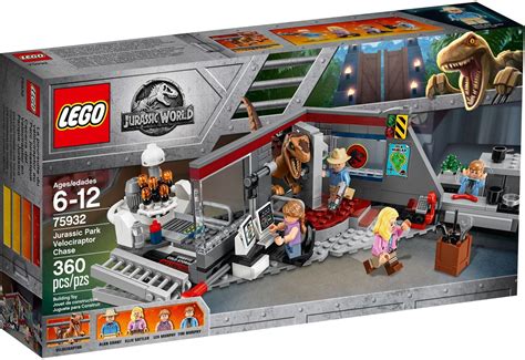 LEGO Jurassic World 75932 Jurassic Park Velociraptorin Takaa-ajo - Lelut24