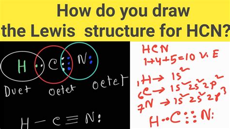 Draw A Lewis Structure For Hcn